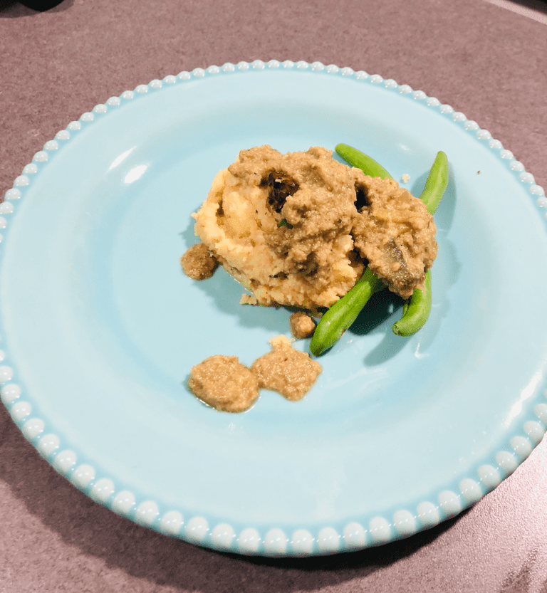 Mashed Roasted Garlic and Cauliflower