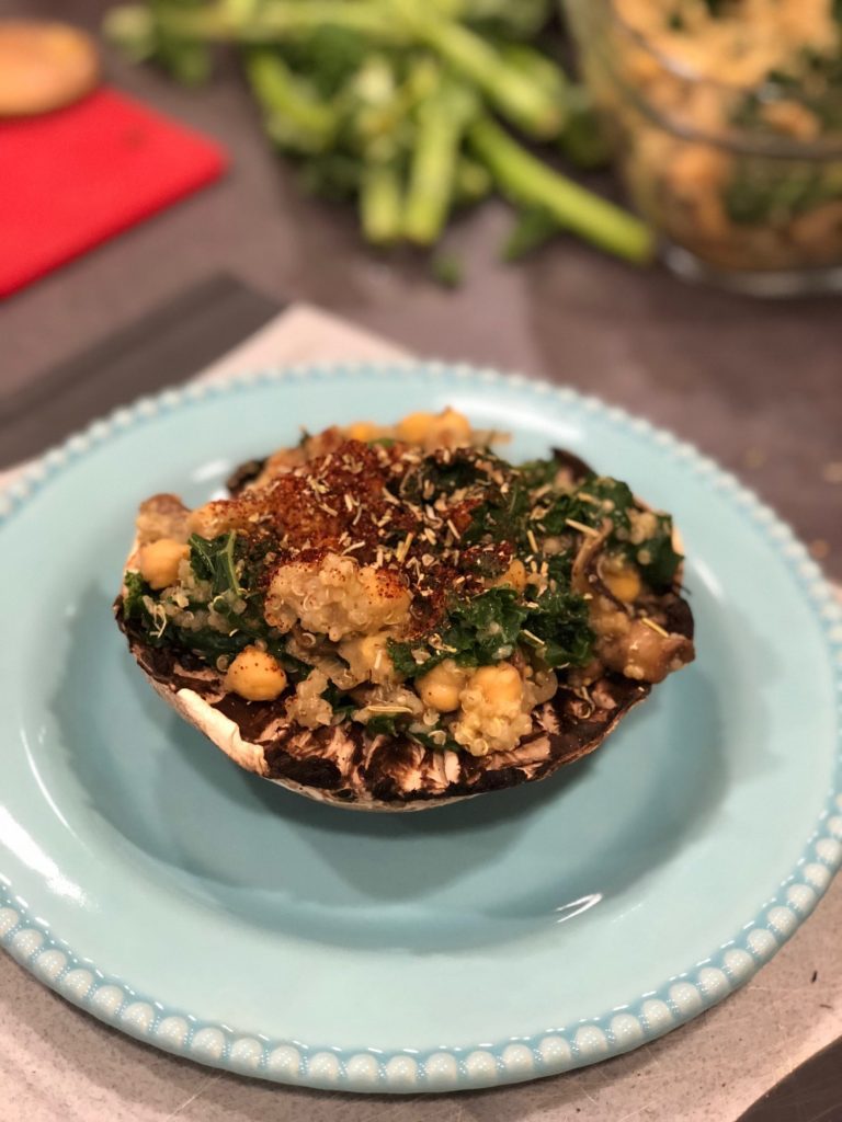 Quinoa Stuffed Portobello Mushrooms